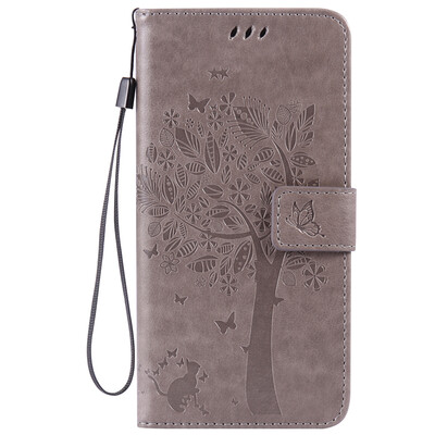 

Gray Tree Design PU Leather Flip Cover Wallet Card Holder Case for IPHONE 6 PLUS