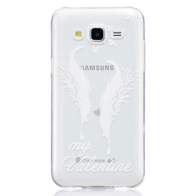

Double feathers Pattern Soft Thin TPU Rubber Silicone Gel Case Cover for SAMSUNG GALAXY J5