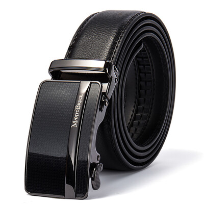 

Montréal Bruce (MANTOBRUCE) Men's Leather Belt Business Belt Automatic Button Belt Gift Box Korean Style Belt M4116 Brown