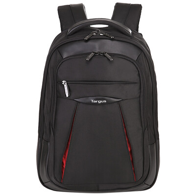 

Targus 14-inch Terminator Shoulder Bag Computer Bag Men&Women Multi-function Polyester Waterproof Large Capacity Travel Leisure Backpack Black Red TSB290AP