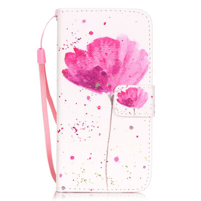 

Lotus Style PU Leather Flip Cover Wallet Card Holder Case for Iphone 7