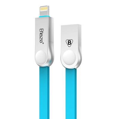 

BIAZE Apple, 7/6 / 5s 1,2 м Данные линии сплава цинка синяя линия телефон зарядное устройство питания линии iPhone5 / 6s / 7 Plus / SE / Новый IPad Mini Air K8