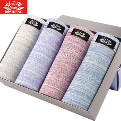 

BOSIDENG BJK61051-6 men&39s underwear cotton flat underwear male 4 mixed color boxed D combination XXL