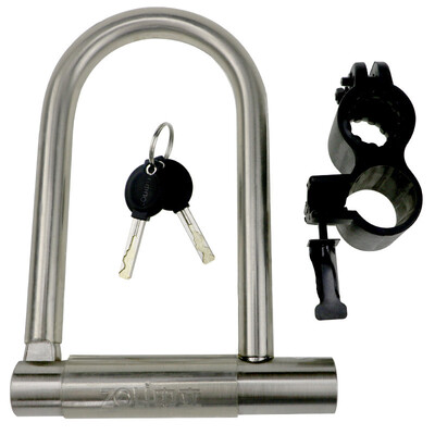 

Neutral ZOLI 82922N Anti-hydraulic shear mountain bike lock anti-theft lock U-shaped anti-lock folding folding dead bicycle U-lock