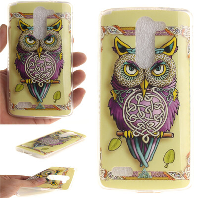

Сова Pattern Мягкий тонкий ТПУ Резиновая крышка силиконовый гель чехол для LG D337