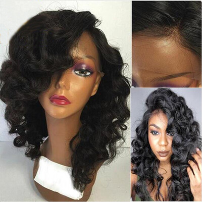 

130% Density Wavy Lace Front Human Hair Wigs For Black Women Brazilian Hair lace front Human Hair Wigs