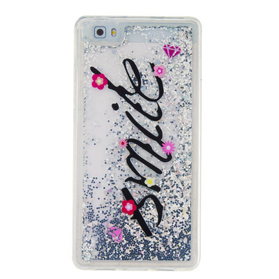 

Dynamic Quicksand Glitter Liquid Soft TPU Case Cover For HUAWEI P8LITE
