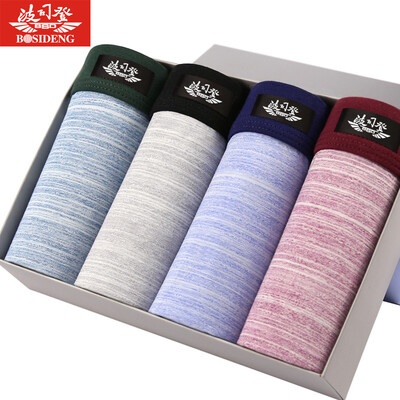 

Jingdong supermarket] Bosideng (BOSIDENG) BJK61051-7 men's underwear cotton angle underwear male 4 mixed color boxed box C combination