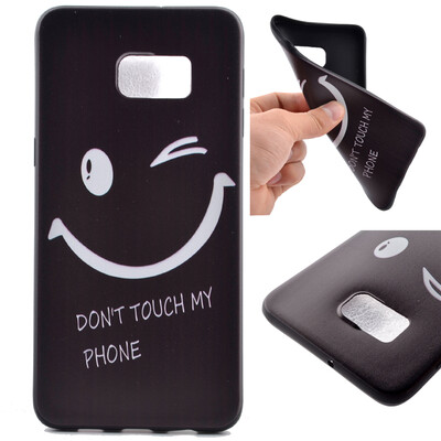 

Smiling face Pattern Soft Thin TPU Rubber Silicone Gel Case Cover for Samsung Galaxy S6 Plus