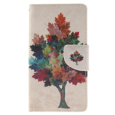 

Colorful tree Design PU Leather Flip Cover Wallet Card Holder Case for Nokia Lumia 930