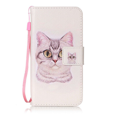 

Короткие волосы Cat Дизайн PU кожа флип Обложка Кошелек Карты Держатель чехол для Samsung Galaxy SIII