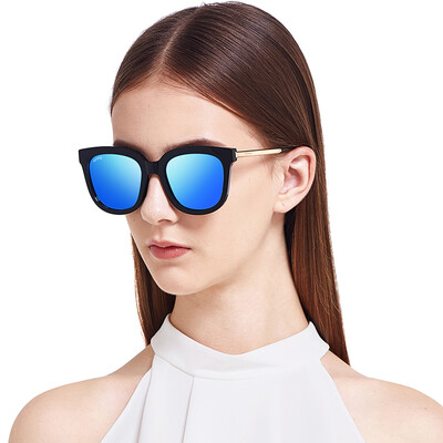 

Wei Gou's (VEGOOS) 9073 polarized sunglasses female models fashion face frame big frame driving mirror glasses sunglasses transparent frame mirror mercury