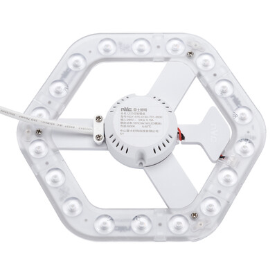 

NVC LED Ceiling Light Energy Saving Lamp Light Source Modification Board LED Panel Lamp Panel Replaceable Fluorescent Tube T5 / T6 Ring Tube White Light (16W 6500K