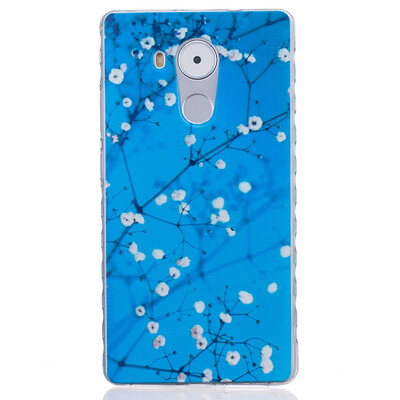 

Цветения сливы картины мягкий тонкий TPU резиновая крышка силиконовый гель чехол для HUAWEI Mate 8