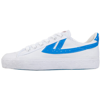 

Warrior классическая пара моделей холст обувь мужская и женская обувь спортивная обувь баскетбольная обувь повседневная обувь мужская и женская обувь весна и осень ретро классический WB-1 синий и белый 42