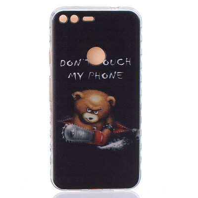 

Bear Pattern Soft Thin TPU Rubber Silicone Gel Case Cover for Google Pixel