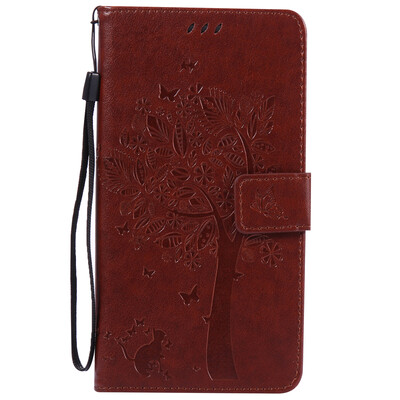 

Brown Tree Design Кожа PU флип крышки Кошелек Карты Держатель чехол для HUAWEI MATE 7