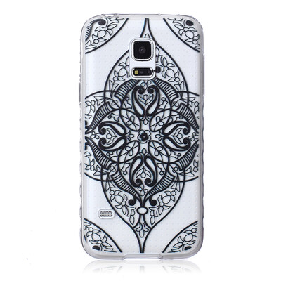 

Black love Pattern Soft Thin TPU Rubber Silicone Gel Case Cover for SAMSUNG GALAXY S5 Mini