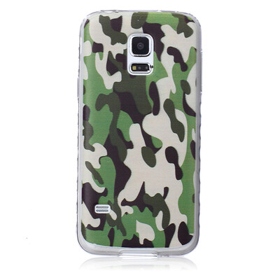

Camouflage Pattern Soft Thin TPU Rubber Silicone Gel Case Cover for SAMSUNG GALAXY S5 Mini