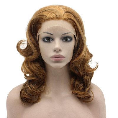 

Iwona Synthetic Hair Lace Front Shoulder Length Wavy Blonde Wig