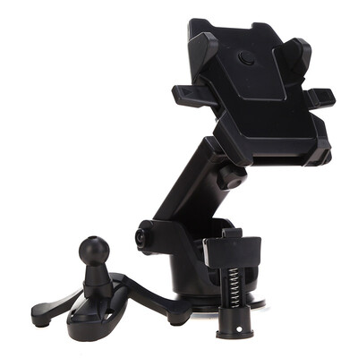 

Le enjoy the day enjoy free LZJ-07 car phone holder center console sucker outlet dual-use single-handedly put retractable black for mobile phone width 55-85mm
