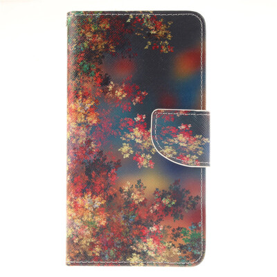 

Colorful flowers Design PU Leather Flip Cover Wallet Card Holder Case for LG G4