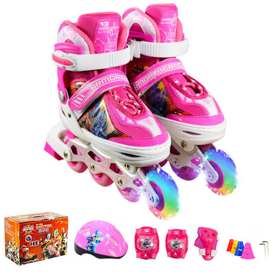 

Armor warrior children's suits skateboarding skate wheel skates skates slippers KJ-335 s blue