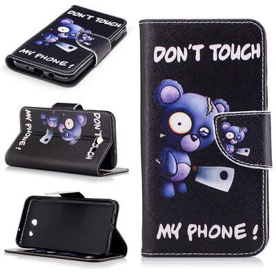 

Blue bear Design PU Leather Flip Cover Wallet Card Holder Case for SAMSUNG GALAXY J3 2017J327