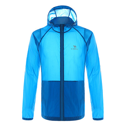 

Camel (CAMEL) outdoor skin clothing men and women models light skin windbreaker male A7S2U7162 jazz blue M