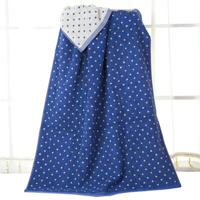 

Matt towel home textiles cotton yarn-dyed jacquard thickening increase soft&soft cotton cotton bath towel blue 75 150cm 410g