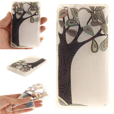 

Hand painted trees Pattern Soft Thin TPU Rubber Silicone Gel Case Cover for Lenovo A319