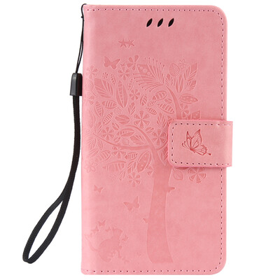

Pink Tree Design PU кожа флип крышку кошелек карты держатель чехол для Zenfone Go ZB452KG