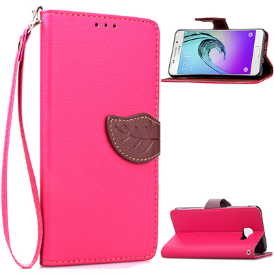 

Pink Design PU Leather Flip Cover Wallet Card Holder Case for Samsung Galaxy A7(2016)/A7100