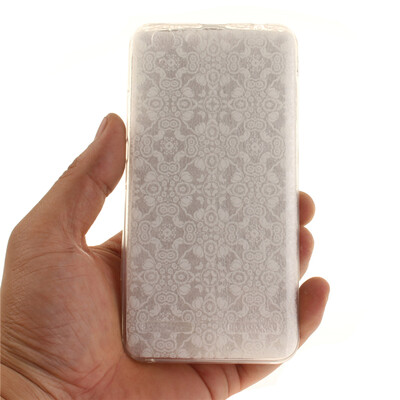

Half white flowers Pattern Soft Thin TPU Rubber Silicone Gel Case Cover for Lenovo Vibe K5