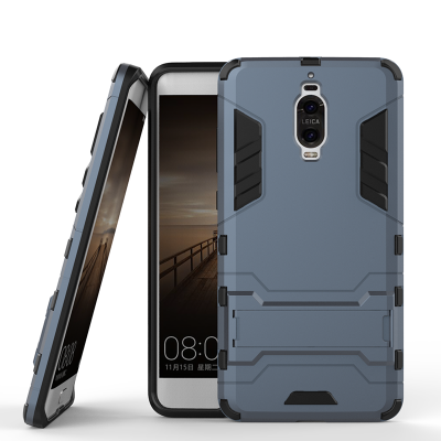 

Dark blue Slim Robot Armor Kickstand Shockproof Hard Rugged Rubber Back Case For HUAWEI Mate 9 Pro