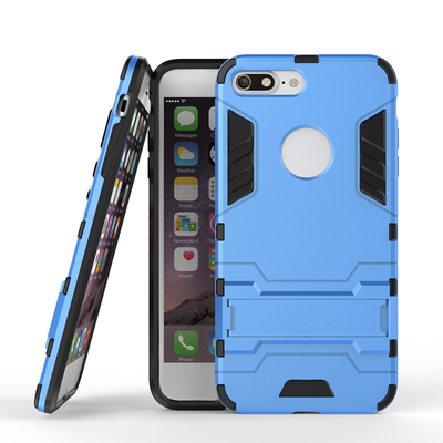 

Blue Slim Robot Armor Kickstand Shockproof Hard Rugged Rubber Back Case For IPHONE 7 PLUS