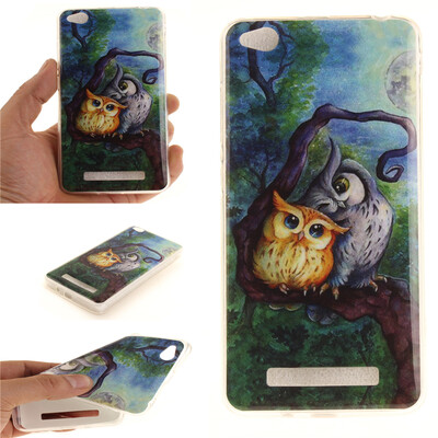 

Oil painting owl Pattern Soft Thin TPU Rubber Silicone Gel Case Cover for XIAOMi RedMi 4A