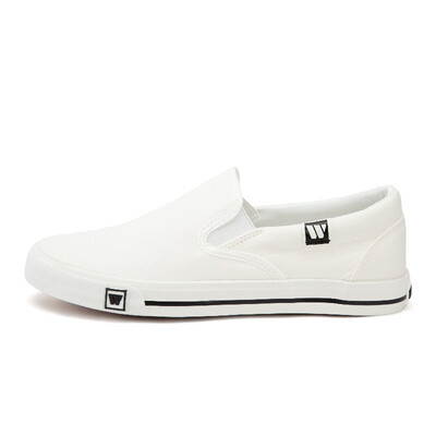 

Отойдите / воин мужчин и женщин весной и летом, чтобы помочь полуботинки холст обувь мужчин и женщин пара повседневная обувь белые туфли педали плоские туфли студентов холст обувь WXY-903T White 35