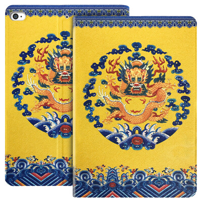 

BIAZE Apple iPad Air2 / air1 Case iPad5 / 6 Tablet PC Case Anti-Wrestling All-inclusive Intelligent Sleep Sleeve Chinese Style Series PB23-Jixiang Long
