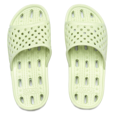 

DACHU fabric textile category A slippers leaks quick dry bathroom slippers bath anti-skid slippers home slippers light green ladies M
