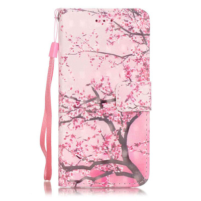 

Cherry blossom Design PU Leather Flip Cover Wallet Card Holder Case for IPHONE 7