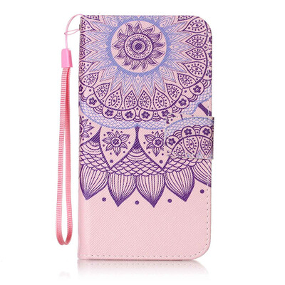 

Purple Sunflower Design PU Leather Flip Cover Wallet Card Holder Case for Samsung Galaxy Grand PrimeG530G5306W