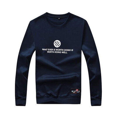 

Rich bird FUGUINIAO sweater men's pullover sweater without sweater sports jacket 17030FG03 dark blue M