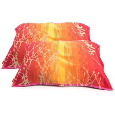 

Matt towel home textiles cotton yarn-dyed jacquard thicker soft shadow pillow towel two red 50 80cm 170g