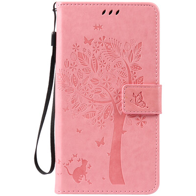

Pink Tree Design PU кожа флип крышку кошелек карты держатель чехол для HUAWEI HONOR 5A