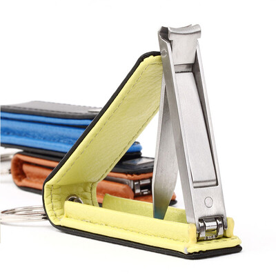 

Jingdong supermarket] can treasure (KOBOS) KB-6201 flat nail clippers ultra-thin folding nail cut nail knife with leather yellow