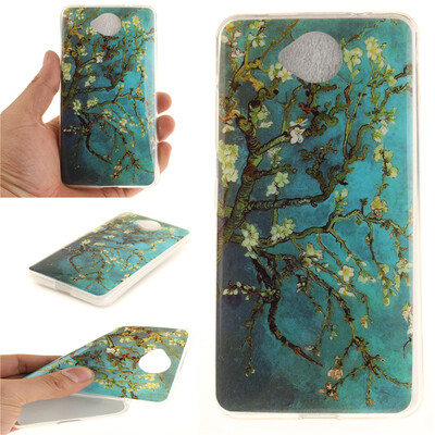 

Apricot tree Pattern Soft Thin TPU Rubber Silicone Gel Case Cover for Nokia Lumia650