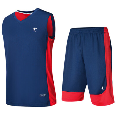 

Иордания мужской баскетбольный костюм спортивный баскетбольный костюм XNT2372121 закат синий / Aurora красный XL