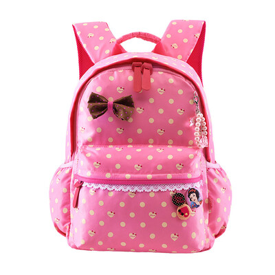 

Disney children&39s school bag primary school student bag casual light weight loss shoulder bag white snow princess 1-3 grade girl backpack DB96111B pink