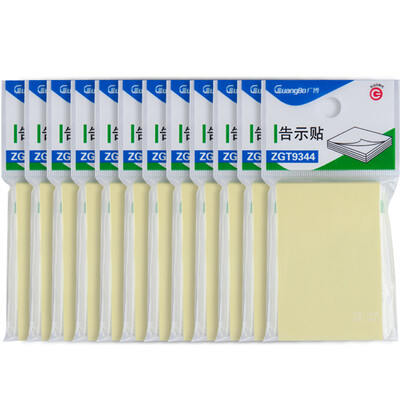 

Wide 12 installation 4 color stickers 76 76mm notebook notebook ZGT9348